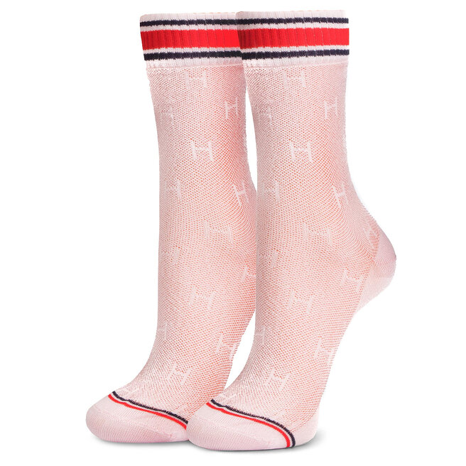 Tommy Hilfiger 2 pár hosszú szárú női zokni Tommy Hilfiger 393008001 Pink Combo 174