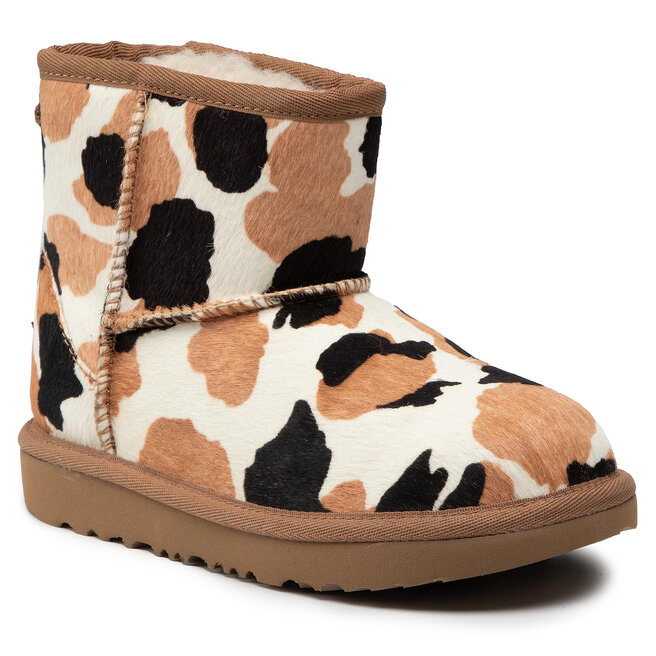 Pantofi Ugg Kid‘s Classic Mini Cow Print 1123619K Che 1123619K imagine noua gjx.ro