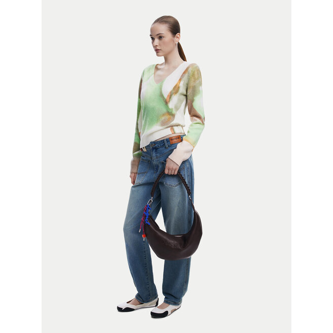 Torebka Desigual Half Logo Zante 25WAXPAX Brązowy -