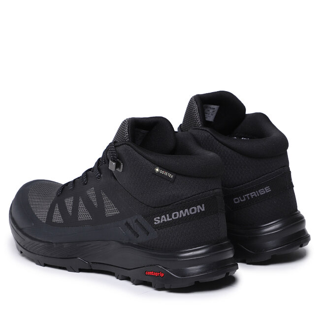 Salomon Trekingová obuv Salomon Outrise Mid Gtx W L47160500 Black/Black/Ebony