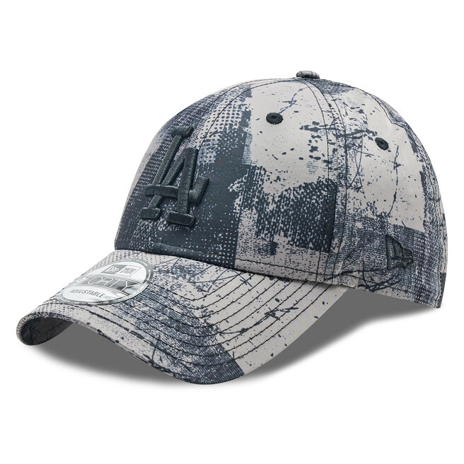 New Era Șapcă New Era MLB 9FORTY Los Angeles Dodgers Print Cap 60298658 Grey/Black