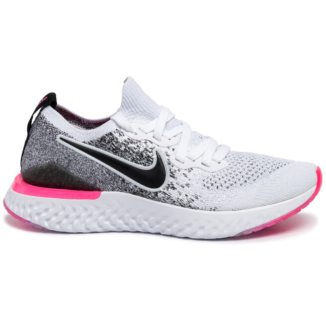 Zapatos Epic React Flyknit BQ8927 White/Black/Hyper Pink •