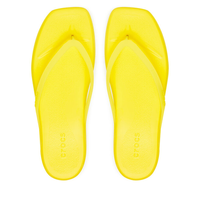 Japonki Crocs Miami Frosted Flip 211474 Żółty -