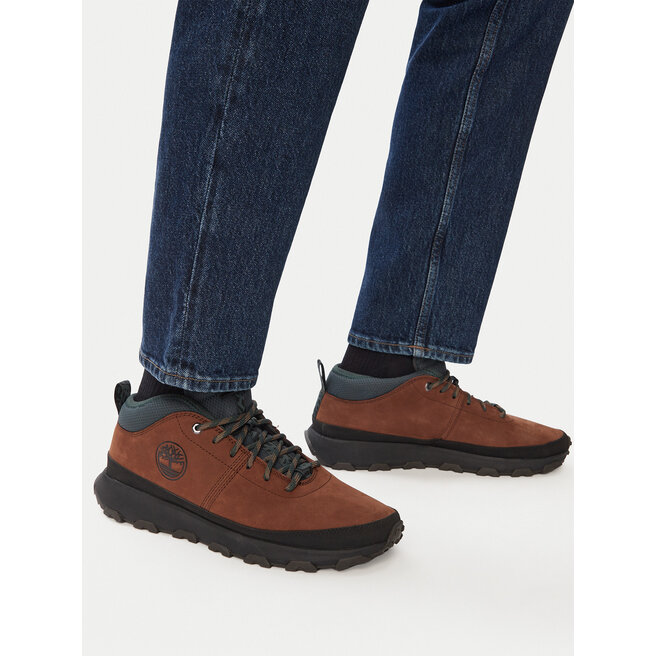 Sneakersy Timberland Winsor Trail Mid Lace TB0A41X7W071 Brązowy - męskie