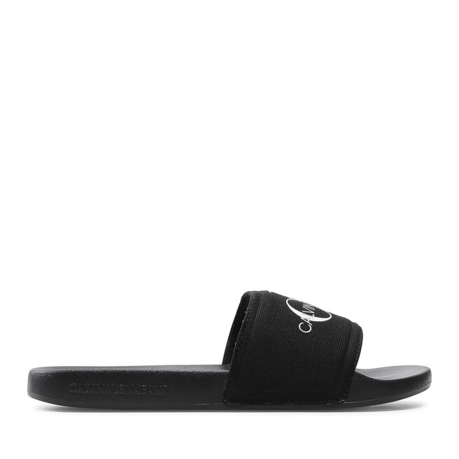 Klapki Calvin Klein Jeans Slide Monogram Co - Czarny