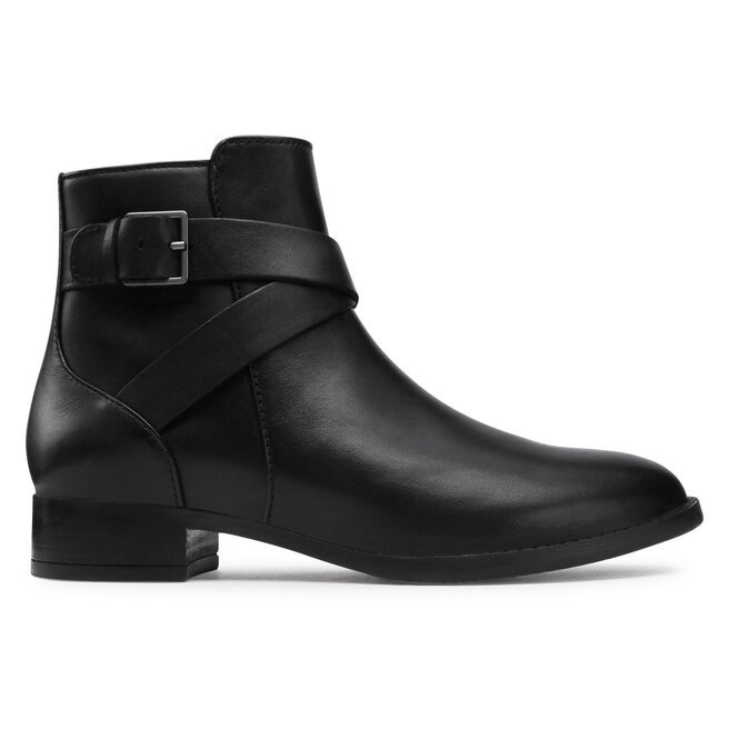 Clarks Bokacsizma Clarks Hamble Buckle 261510084 Black Leather