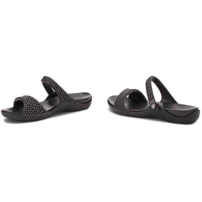 lepet s Crocs Cleo V Diamante Sandal W 205102 Black Black