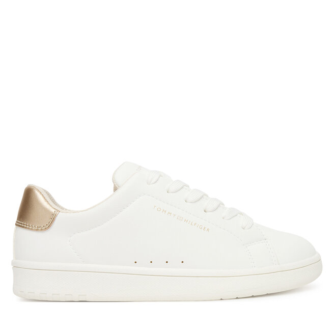 Sneakersy Tommy Hilfiger Low Cut Lace Up Sneaker - S Biały