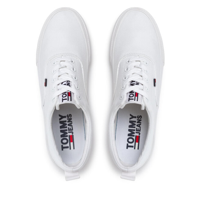 Classic tommy jeans sneaker en0en00540 white 100 top