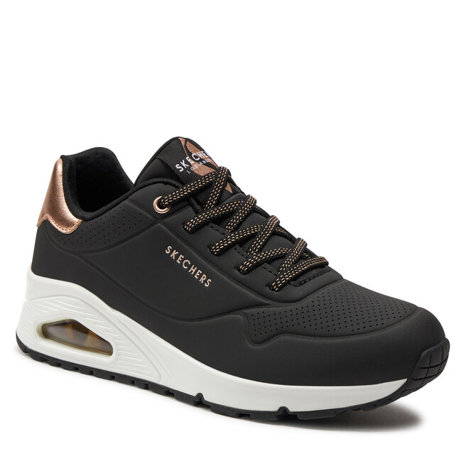 Sneakersy Skechers Uno Shimmer Away 155196 BLK Black eobuwie .pl