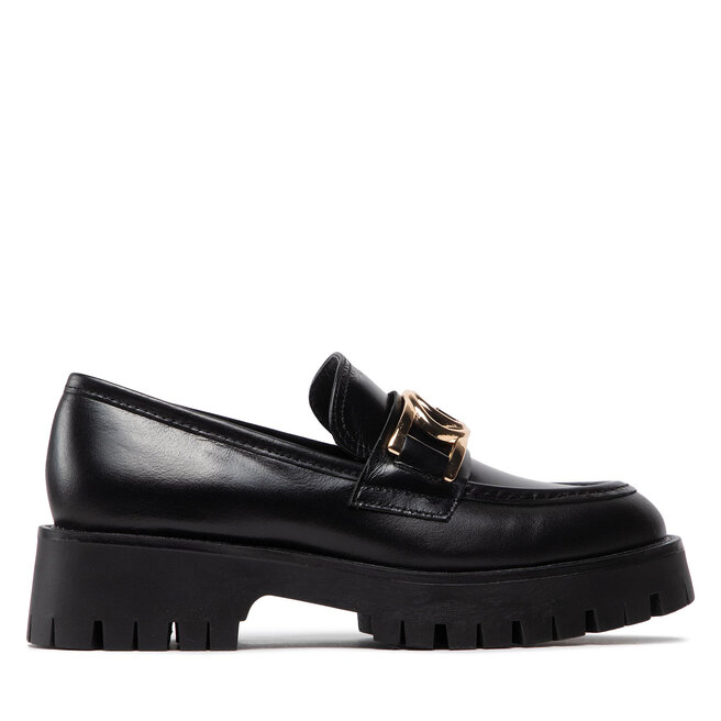 Loafersy Guess Ilary FL7ILR - Czarny