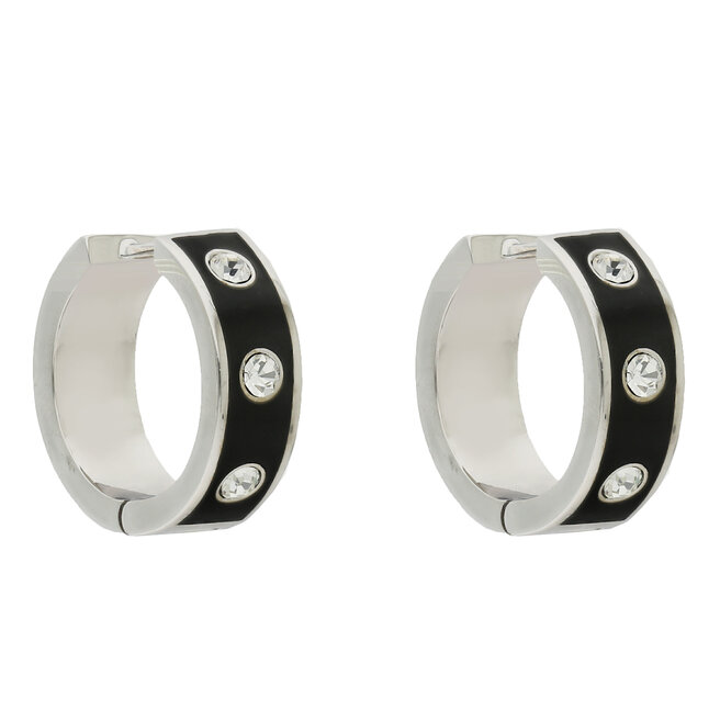 Kurt Geiger Cercei Kurt Geiger Enamel Eagle Hoops 8838205429 Black/Comb