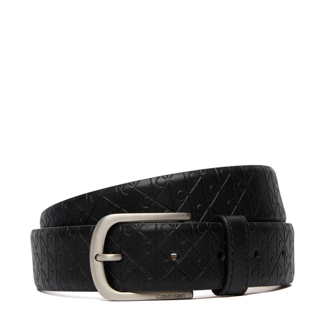 Pasek Calvin Klein Casual Pin Buckle Aop 32Mm Fixed LV04D7074G Czarny -