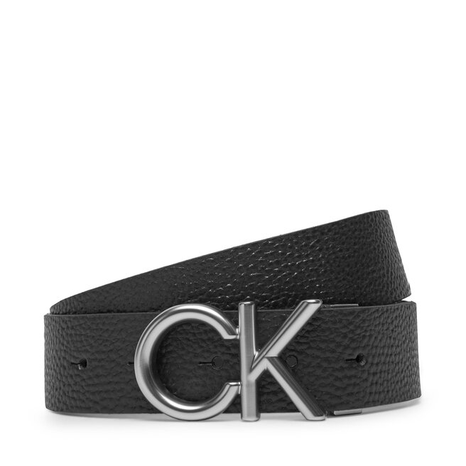Pasek Męski Calvin Klein Ck Hallmark Logo 35Mm Adj - Czarny