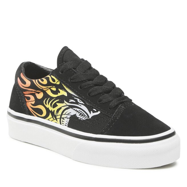Vans old skool deals yellow flame