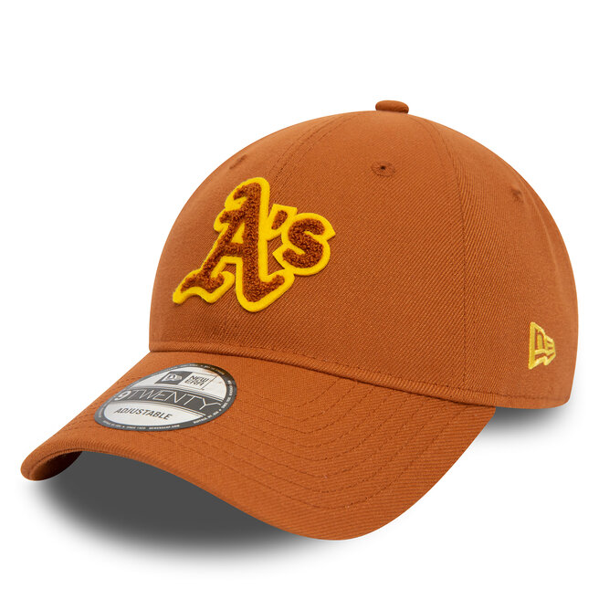 Czapka z daszkiem New Era Boucle 920 Athletics - Brązowy