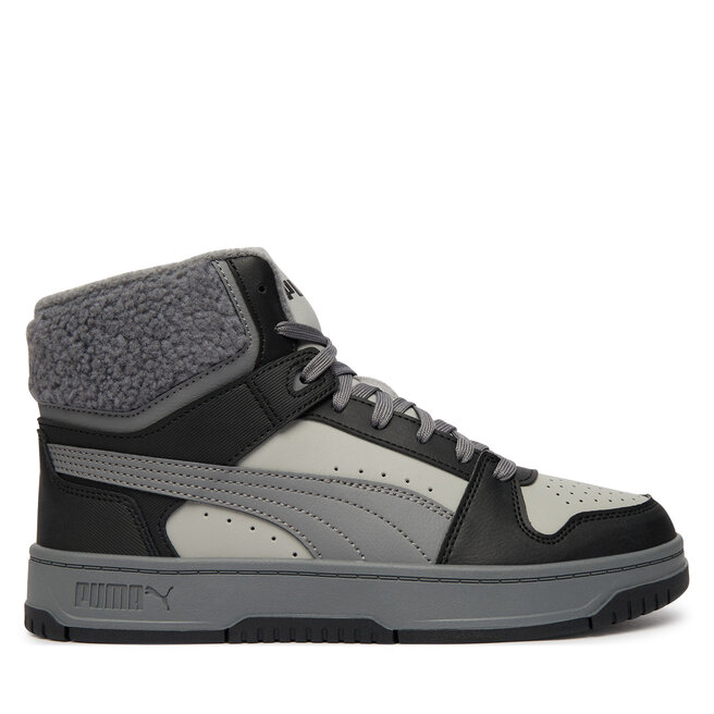 Sneakersy Puma Rebound Slam Mid Cozy Jr 407728 02 Szary - chłopięce