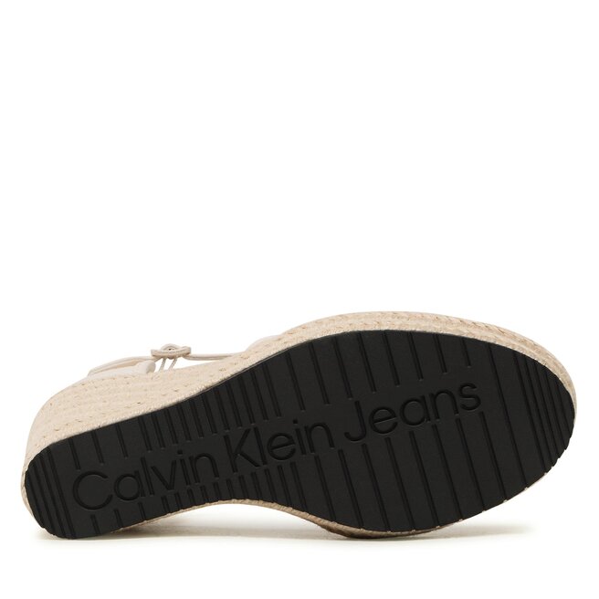 Calvin Klein Jeans Обувки Calvin Klein Jeans Wedge Sandal Close Toe Ess YW0YW01194 Ancient White YBH