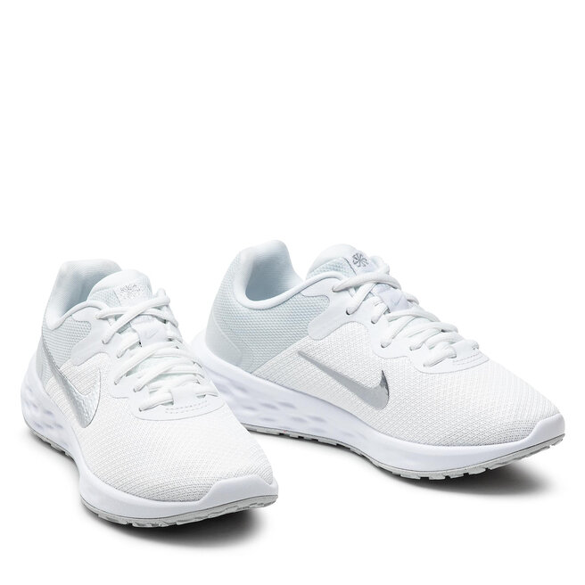 Nike Pantofi Nike Revolution 6 Nn DC3729 500 White/Metallic Silver
