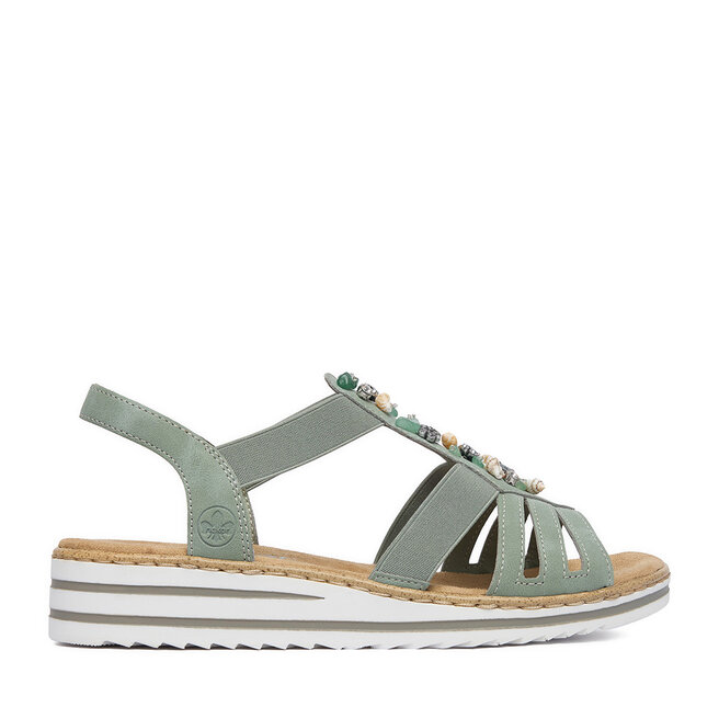 Sandały Rieker CEO-V0649-52 Zielony - kobiece