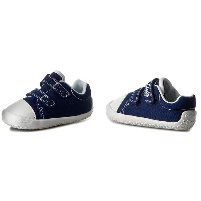 P buty Clarks Little Chap 20348687 Navy Canvas eobuwie .pl