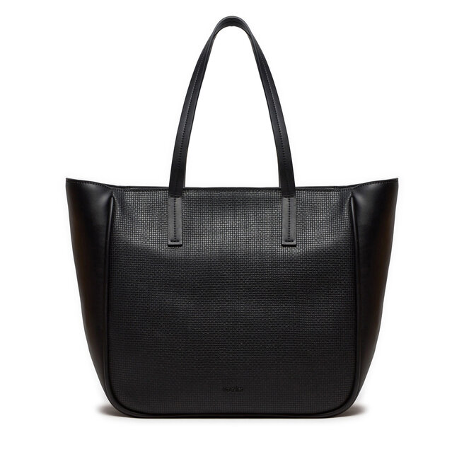 Torebka Calvin Klein Jeans Ck Refine Md Shopper Braid - Czarny
