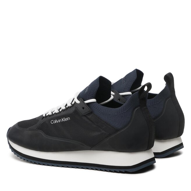 Calvin Klein Сникърси Calvin Klein Low Top Lace Up Nylon HM0HM00921 Black/Navy 0GL