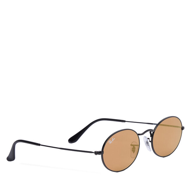Okulary przeciwsłoneczne Ray-Ban Oval Flat Lenses 0RB3547N Czarny - kobiece