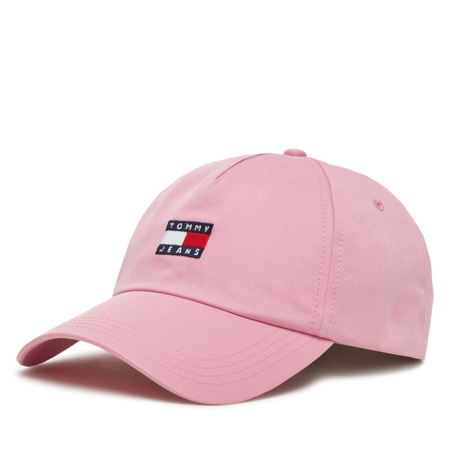 Czapka z daszkiem Tommy Jeans Heritage Core 5 Panel - Brązowy
