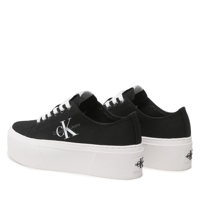 Calvin Klein Jeans Tenisky Calvin Klein Jeans Flatform+ Cupsole Low Txt YW0YW01033 Black BDS
