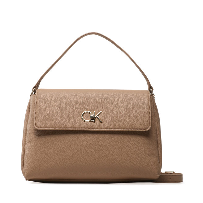 Geantă Calvin Klein Re-Lock Tote W/Flap Pbl K60K610178 GEZ