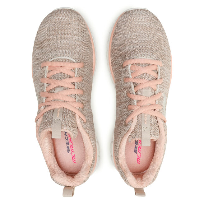 Skechers Boty Skechers Twisted Fortune 12614/NTCL Natural/Coral