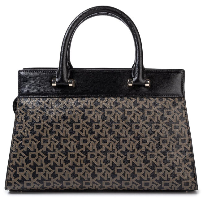 Geantă DKNY Ava Satchel T&C Logo R93DJD67 Ebony/Blk epantofi.ro