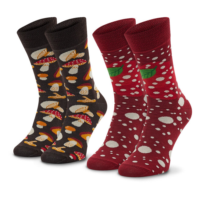 Zooksy 2er-Set hohe Unisex-Socken Zooksy Mixtury Grzybowe Bunt