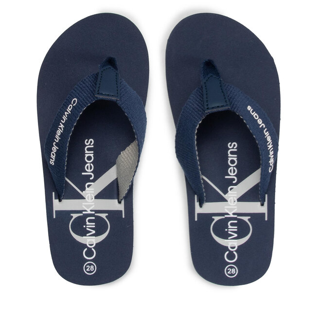 Calvin Klein Jeans Flip-flops Calvin Klein Jeans Logo Print Flip Flop V3B8-80155-0058 M Blue 800