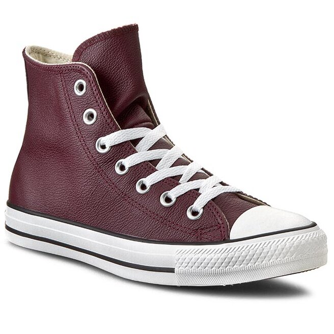 Converse bordeaux cuir hot sale