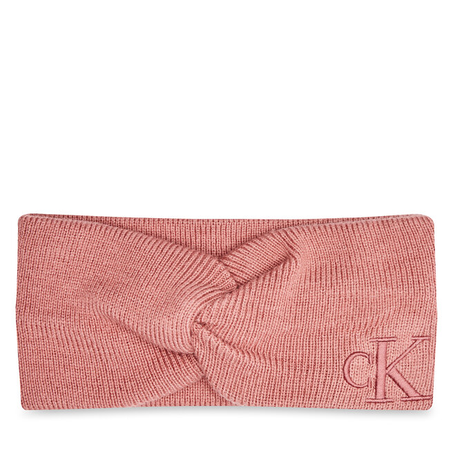 Opaska materiałowa Calvin Klein Monogram Embro - Różowy