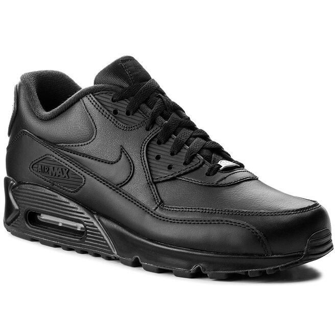 Zapatos Nike Air Max 90 Leather 302519 001 Black/Black •