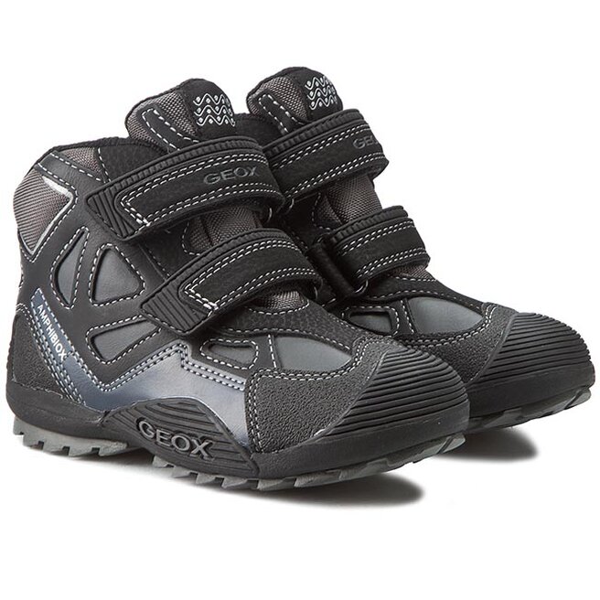 Boots Geox J Savage B Abx D J5424D 05411 C0005 Czarny Ciemny Szary