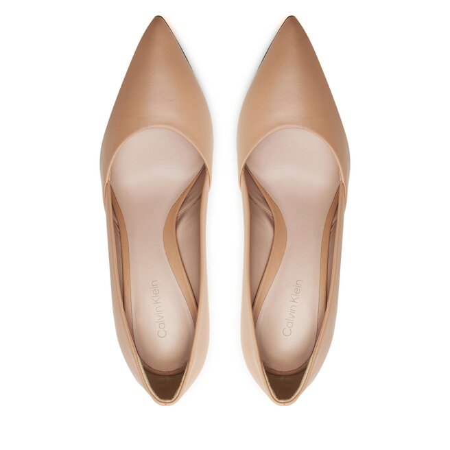 Calvin klein brandy suede & leather stiletto store