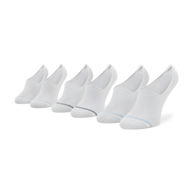 Bugatti 3 pár/csomag unisex bokazokni Bugatti 6271 White 660