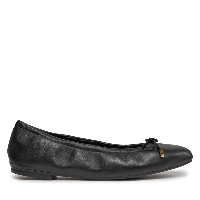 Baleriny Stuart Weitzman Bardot Bow Flat - Czarny