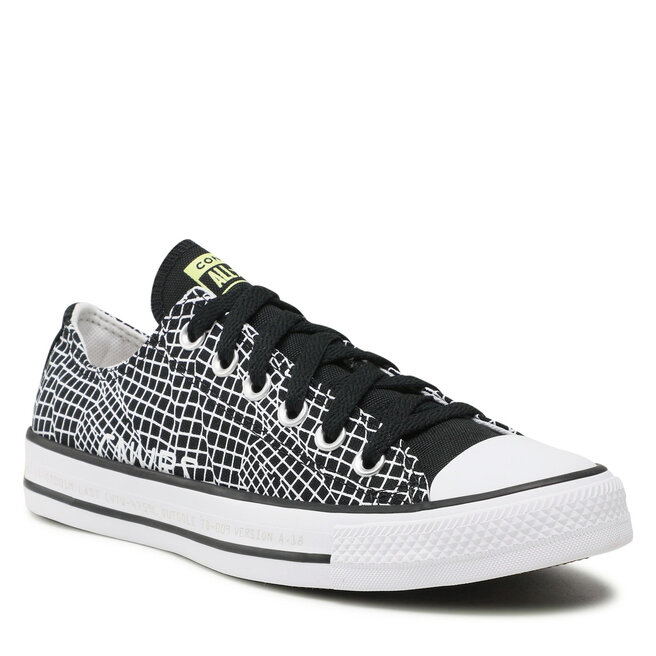 converse ctas ox black white