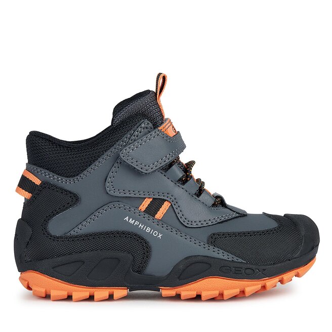 Geox Cizme de zăpadă Geox Jr New Savage B Abx J261WB 050BU C0904 D Dk Grey/Orange