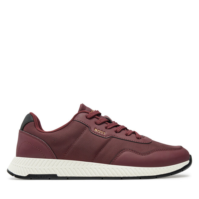 Sneakersy BOSS Titanium - Bordowy