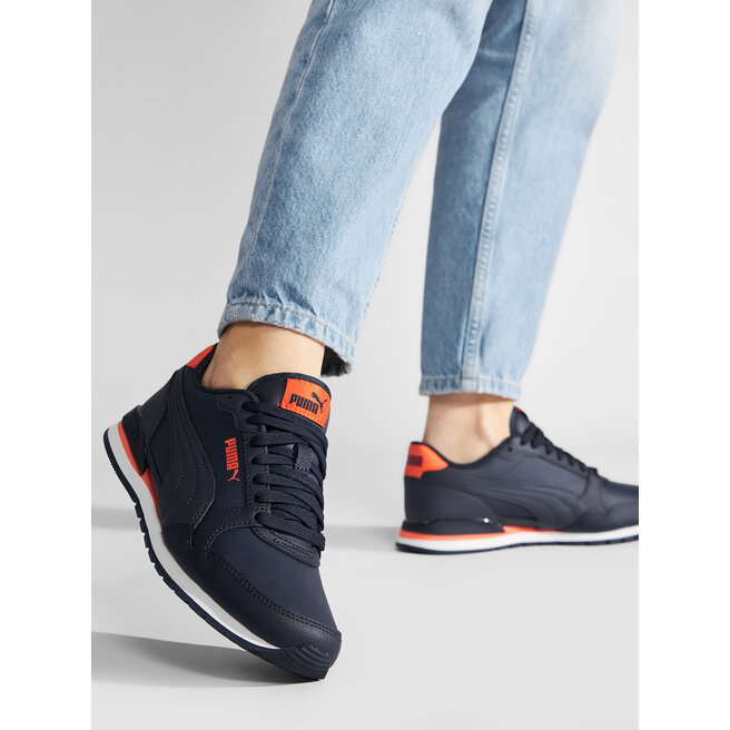 Puma Sneakers Puma St Runner V3 L Jr 384904 03 Peacoat/Peacoat/Nasturtium