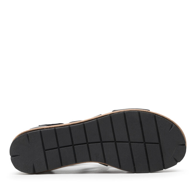 Tamaris Szandál Tamaris 1-28221-28 Black/Struct. 027