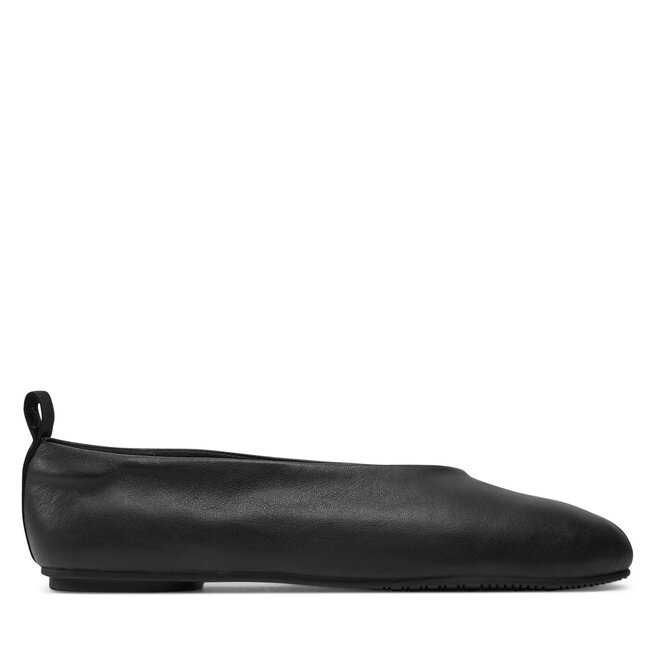 Baleriny Calvin Klein Jeans Ballerina Leather - Czarny