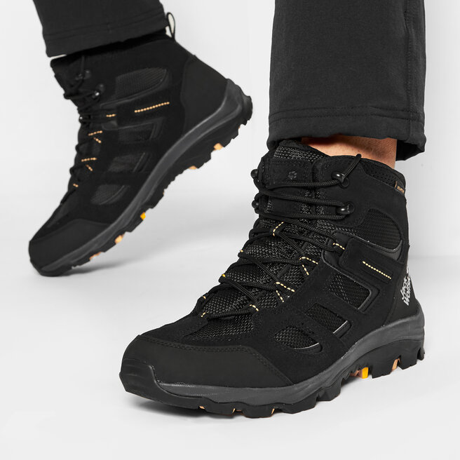 Jack Wolfskin Trekkingi Jack Wolfskin Vojo 3 Wt Texapore Mid M 4042461 Black/Burly Yellow XT