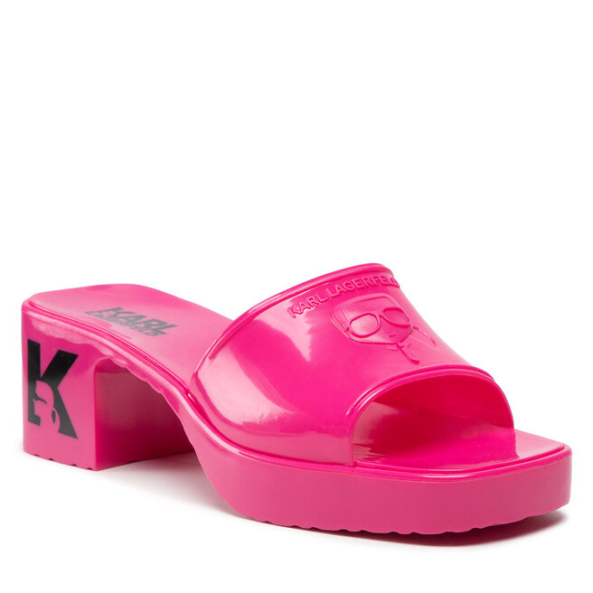 Șlapi KARL LAGERFELD KL83001 Fuschia Rubber epantofi-Femei-Șlapi imagine noua